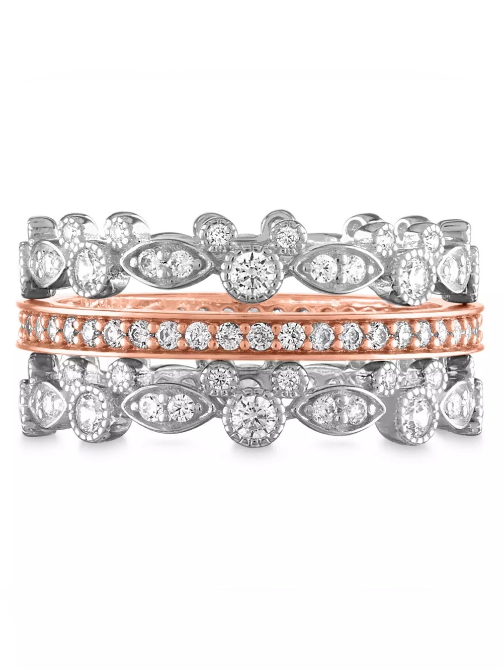 Mickey Mouse Icon Trio of Stacking Rings by Rebecca Hook